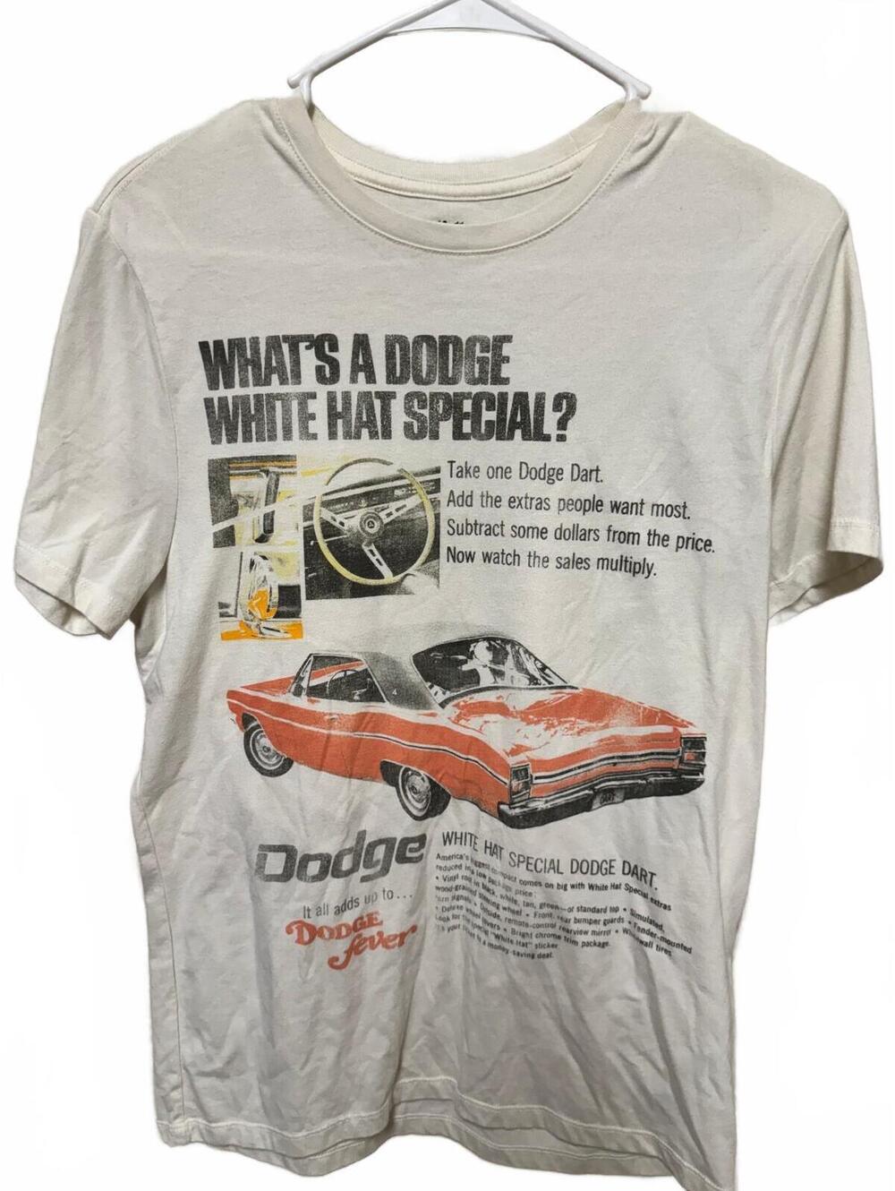 Goodfellow & Co Dodge White Hat Special Dart Graphic T-Shirt Size S